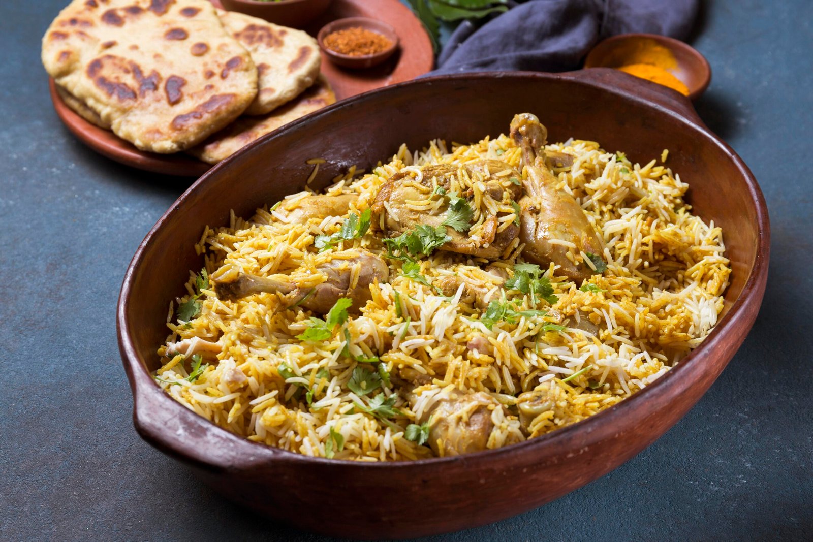 high-angle-pakistan-meal-composition